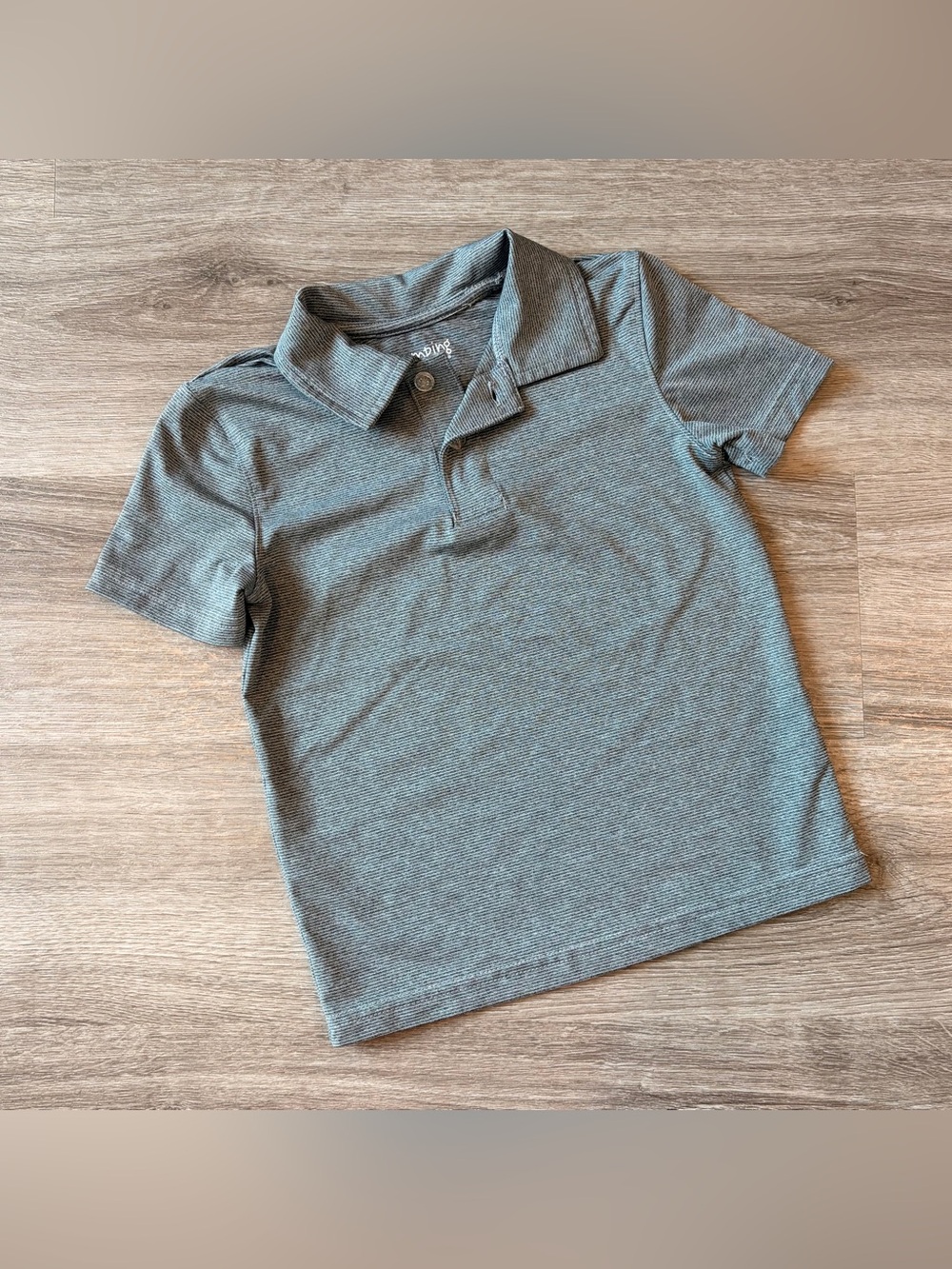Jumping Beans toddler boys gray polo shirt